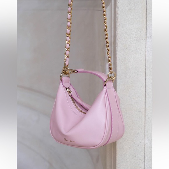 ✨NWT! Baubeau Paris Leather Pink Bag - Picture 3 of 17